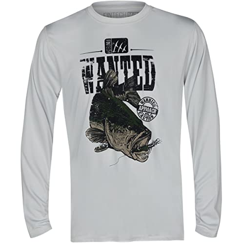 Wanted Bass Sun Defender UV Long Sleeve T-Shirt - Glacier Gray