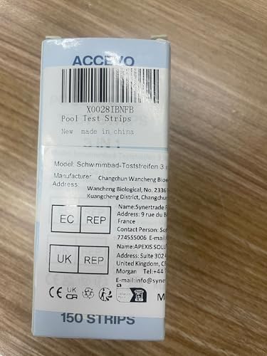 Miniatura 8 de Accevo Hot Tub Test Strips,3 En 1 Kit De Prueba De Agua De Piscina Para Cloro Bromo, Ph, Alcalinidad Total Tiras De Prueba Fáciles Y Precisas Para Piscinas Y Spas 150 Tiras