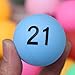 Toyvian Numbered Table Tennis Balls Balls Colored Ping Pong Balls 40mm with Number 1-50 for Game Party Decoration（Pack of 50）