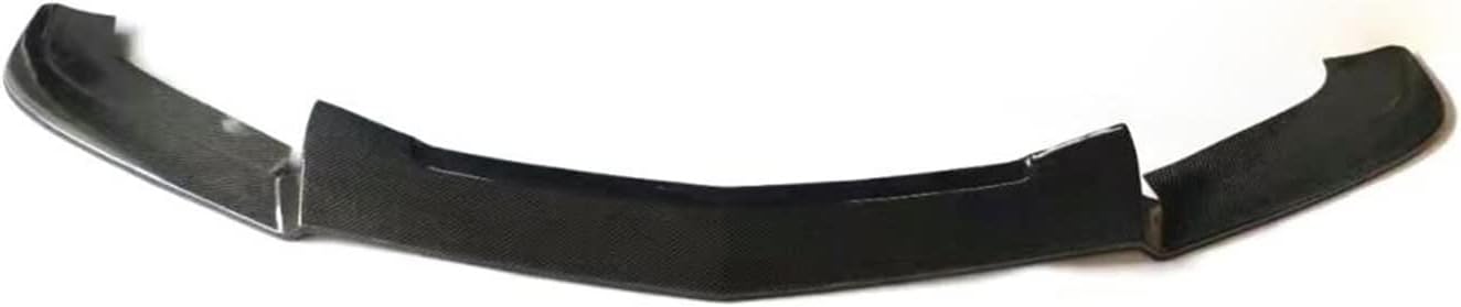 3PCS Genuine Carbon Fiber Front Bumper Lip Chin Spoiler Splitters Guard Compatible with Cadillac CTS-V Sedan 2016-2019
