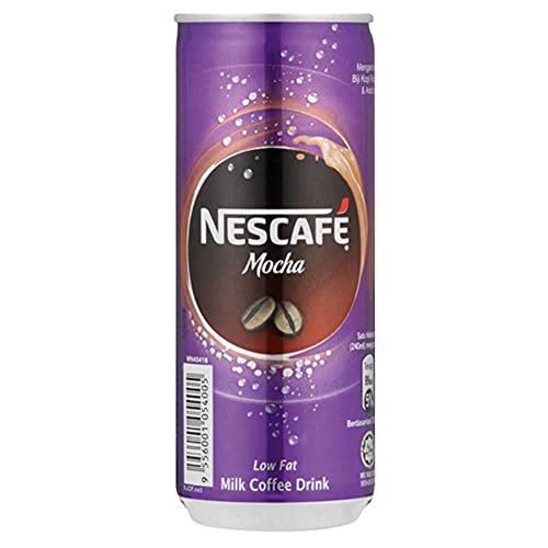 Nescafe Mocha Low Fat Milk Coffee Drink, 240 ml, 4 Pack, Purple - Image 2
