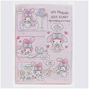 2015 My Melody Schedule Book Weekly Planner Agenda Diary Pink Friends B6