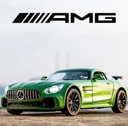 Image of Die-Cast AMG-GT3 Car Model 1:32 Scale Alloy Metal Toy Car with Openable Doors, Hood & Trunk, LED Lights & Sound, Pull Back Action Sports Car Toy for Kids Boys & Collectors