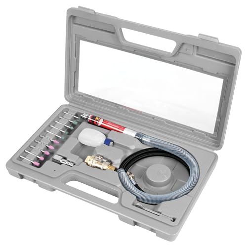 Performance Tool M547 1/8-Inch Micro Die Grinder - Compact and Powerful Pneumatic Tool for Precision Grinding, Polishing, and Deburring