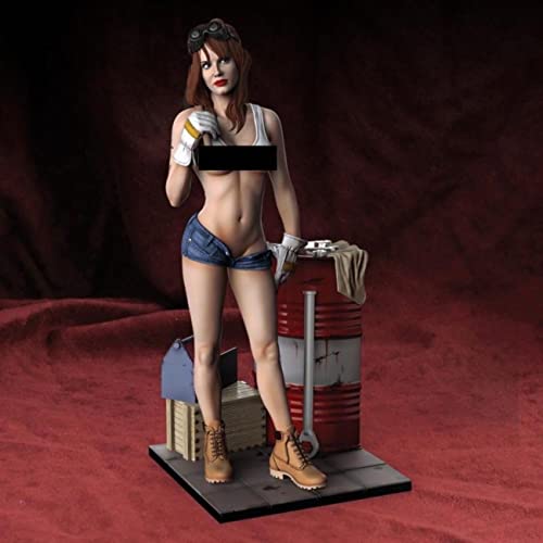 Figura modelo en resina 75mm sin armar miniatura 1