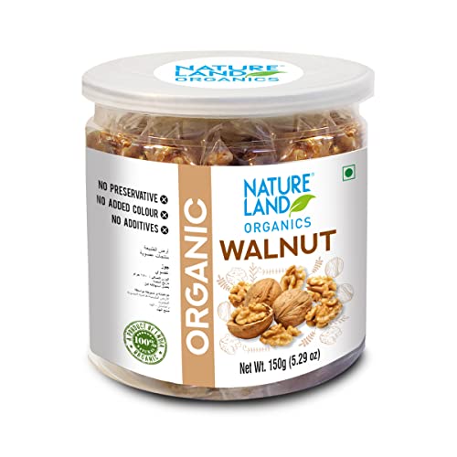 Natureland Organics Walnuts (Akhrot) 150 Gm - Without Shell (B07B9XBCQG) Amazon Price History, Amazon Price Tracker