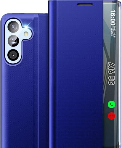 Étui Samsung A16 5G protection rabat bleu pour vos déplacements