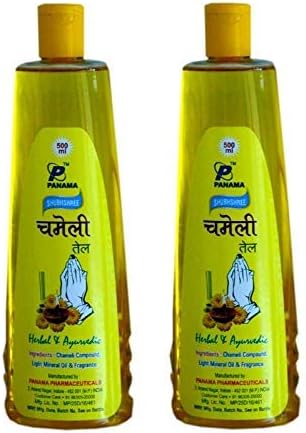 PANAMA Shubhshree Chola Chameli/Jasmine oil For Hanuman Pooja and Other Religious Views 1000 ml (2 pack of 500 ml)