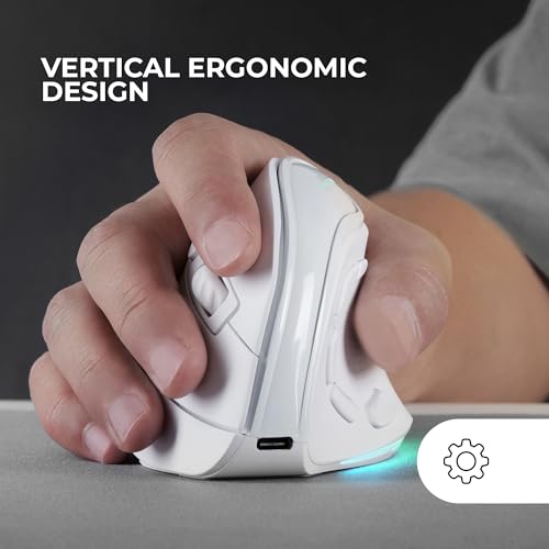 Variante de Mars Gaming MM-SK Ratón Vertical Inalámbrico Blanco