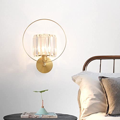 Lámpara de pared de cobre para iluminar y decorar dormitorios de forma simple 5