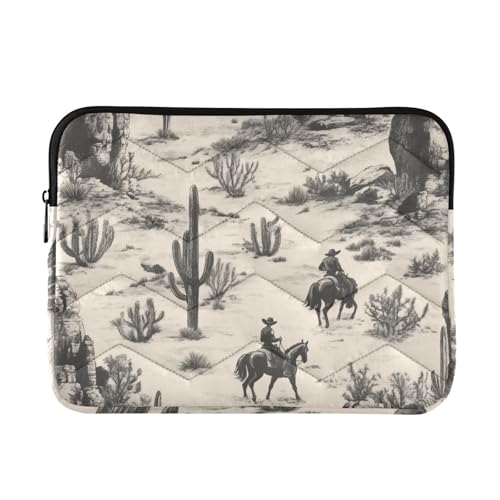 Funda para portátil acolchada Wild West Cowboys 15-16 pulg miniatura 1