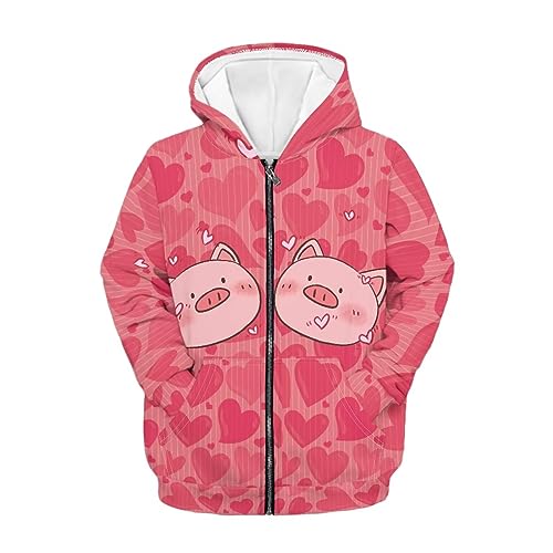 Kids Boys Girls Pullover with Pocket for Kids Boys Girls Zip Up Hoddies Sweatshirt Casual Coat Top 6-16 Years