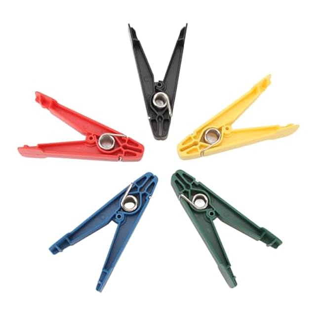 5PCS Pinch Clips, Different Strength Levels Graded Graded Pinch Pin Exerciser, Improved Grip Metal Springs for Hand Therapy