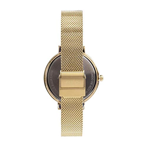 Relógio Euro, Pulseira de Aço, Feminino, Dourado