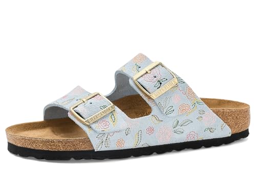 Image of Birkenstock Arizona Flower Print - Suede