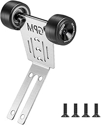 GPM for Arrma 1/16 Mini Kraton 3s Stainless Steel Bearing Wheelie Bar Thick 1mm (Black)