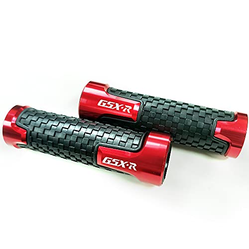 Kyobusa KY-L MOUNT B-5 Red Carbon Look Aluminum Motorcycle 22Mm Engraved Handle Bar Rubber Gel Hand Grips Cnc Bar End 7/8 Inch Compatible thumb #2