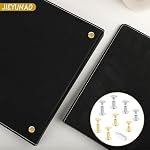 Chicago Screws and Extention Posts, 100 Pack Scrapbook Extension Screws, 2 Colors 4 Sizes Chicago Screws Kit, Replacement Album Extension Rod for Binding Scrapbook Photo Album