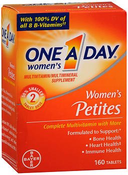 One A Day Women's Petites Multivitamin/Multimineral Supplement - 160 Tablet, Pack of 3