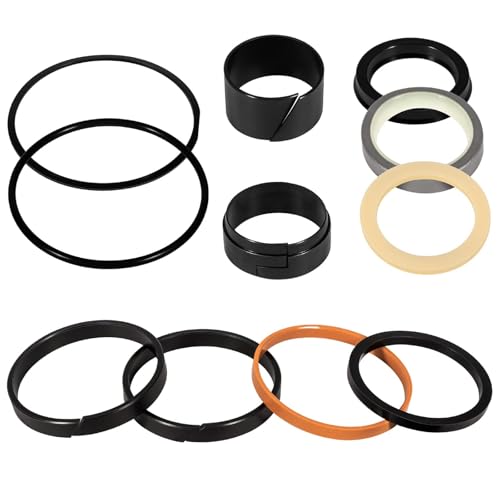 Image of G109452 G105548 1543252C1 Hydraulic Cylinder Seal Kit Fit for Case 350 350B 450 450B 480 480C 480E 580C 580D 580E 550G Loader Bucket Tilt /Bucket Ripper Dipper(Rod: 1.50 inch, Bore: 3 inch)