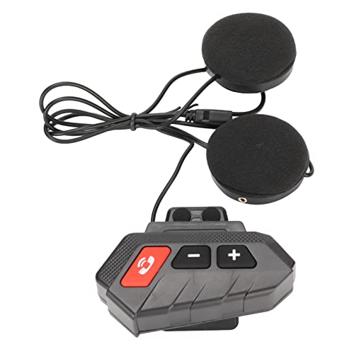 Motorcycle Helmet Bluetooth Headset, Motorcycle Bluetooth Communication System Headset IP65 Supports FM Radio and Hands for Snowmobile ATV Dirt Bike