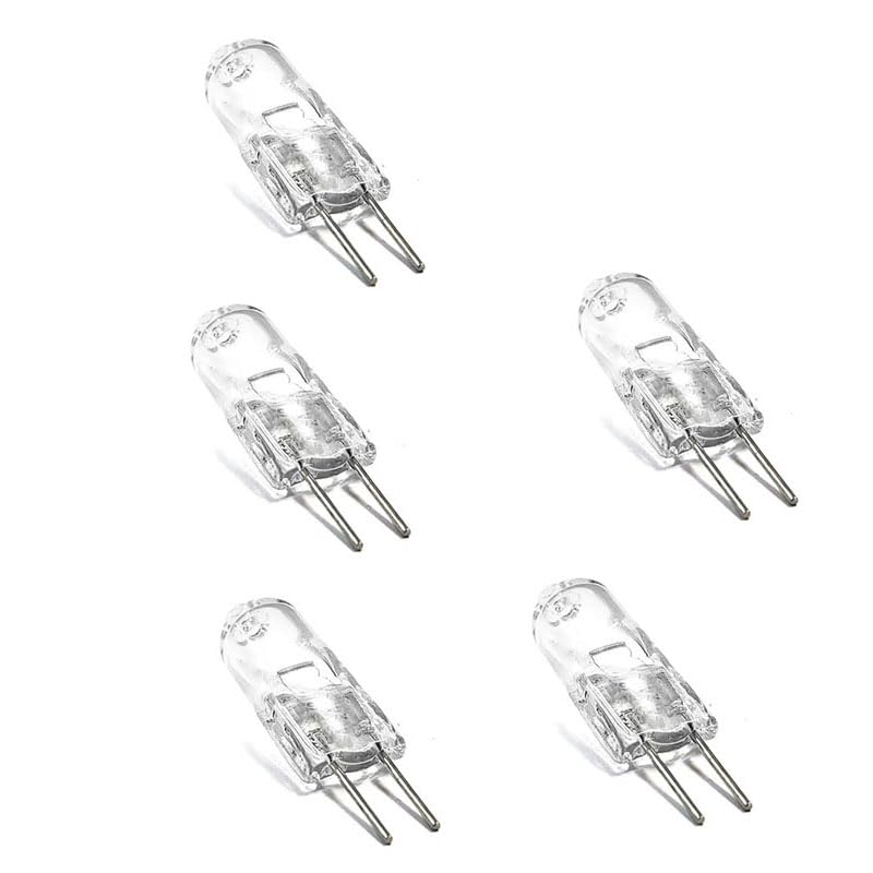 2-Pack 20W G4 Halogen Bulbs | 12V Dimmable Bi-Pin Clear Globes | For Cabinet, Puck, Landscape Lighting