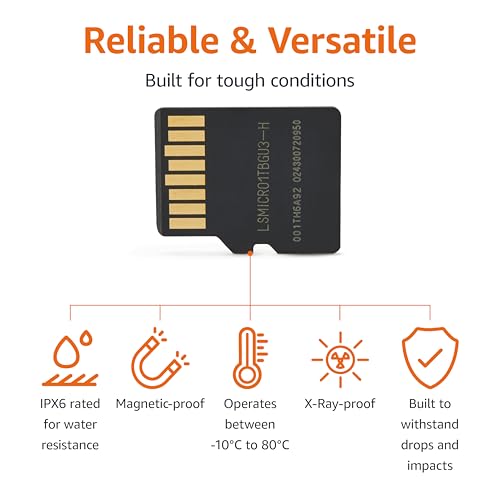 undefined Amazon Basics 1TB microSDXC Card with Adapter, Read Speed Up to 200MB/s, 1-Pack の商品画像 2