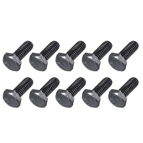 Image of METALLIXITY Hex Head Bolts (1 /4-20 x 5 /8 inch) 10Pcs, 304 Stainless Steel 18-8, Fully Threaded, External Hex Drive, Hex Head Screw Bolt, Black Oxide