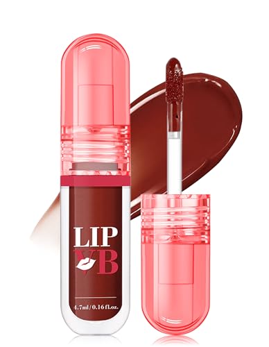 Erinde Lip Stain Gloss, Lip Tint Gydratant et Brillant, Highly Pigmentées Intense Shine, Lèvres Miroitantes, Smooth and Even Application. #02