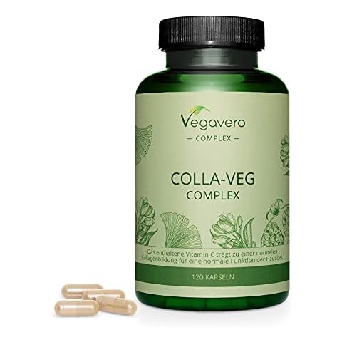 Vegan Collagen Supplement Vegavero® | 2000mg | Complex with L-Lysine, L-Proline, Vitamin C (Acerola) & Superfoods Extracts | No Additives | Lab-Tested | 120 Capsules Cover