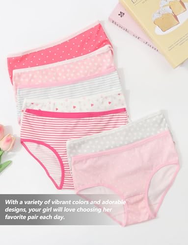 SEAUR Patterned Briefs for Teen Girls Soft Mid Waist Underwear Breathable Knickers 5 Pack 8-14 Years2
