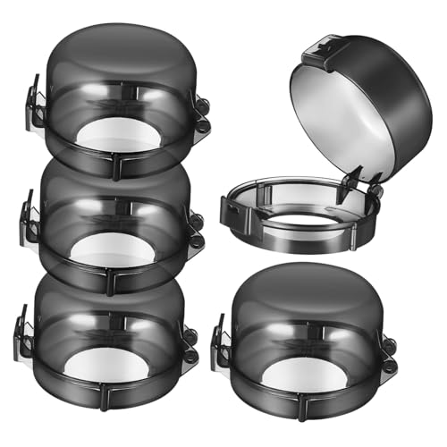 ULDIGI Stove Knob Safety Covers 5pcs Oven Knob Guards Stove Guard Child Proofing Heat Resistant Adhesive Installation