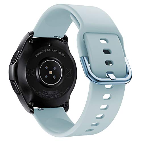 Syxinn Compatibel met 22 mm armband Galaxy Watch 46 mm/Galaxy Watch 3 45 mm/Gear S3 Frontier/Classic armband siliconen… - Image 5
