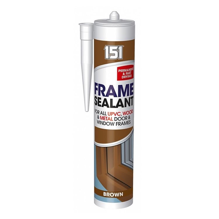 310ml Frame Sealant Brown – Flexible Weatherproof Seal for Windows, Doors & Frames