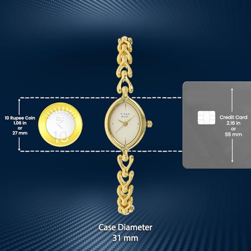 Image of Titan Raga Analog White Dial Women's Watch-NL2370YM01 /NP2370YM01