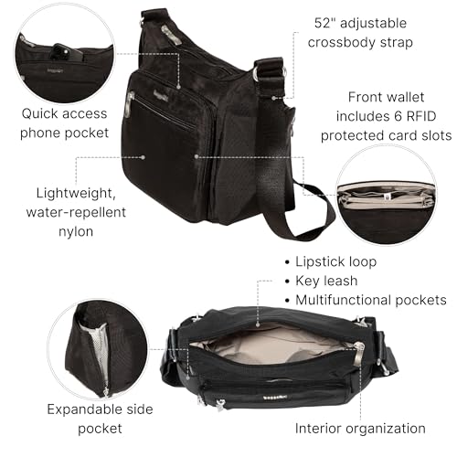 Image of Baggallini womens Crosstown Hobo Crossbody