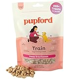 Pupford Freeze Dried Training Treats for Dogs & Puppies, 225+ Two Ingredient Bites (Salmon, 2 oz)