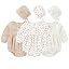 Long-sleeved Beige/Orange Floral/Light Khaki