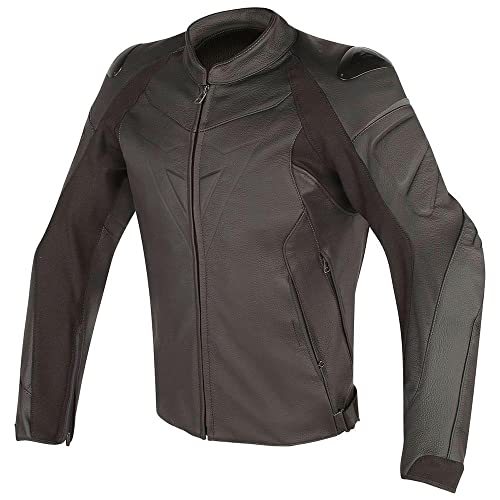 Dainese-FIGHTER PERF. Blouson de cuir, Noir/Noir, Taille 52