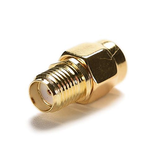 Straight Type RF Coaxial Reverse Polarity RP-SMA Male (Female Pin) to SMA Female Jack Switch Converter Connector Joiner Adapter, Golden-image-44