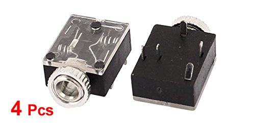 Lot De 6 Connecteurs Audio Femelles 3.5 Mm à Souder - Pour Réparation Casque, Câbles Audio DIY, Haut-parleurs | Connexion Stéréo, Boîtier Métallique