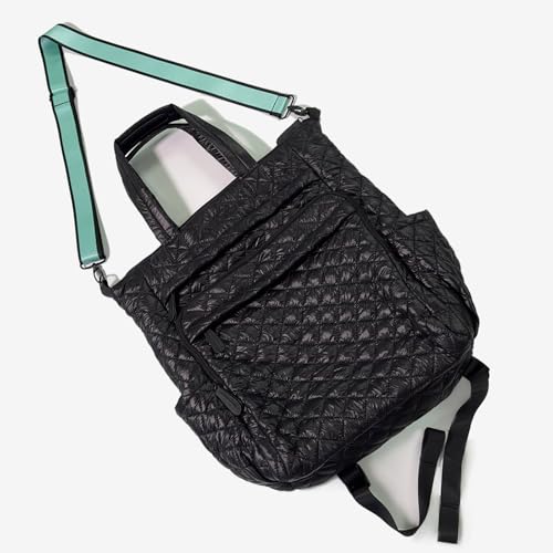 Quilted Nylon Dance Cali Backpack, Multiple Pockets, Black and Pink, The Tiler Peck Collection - BP04 (Black)3