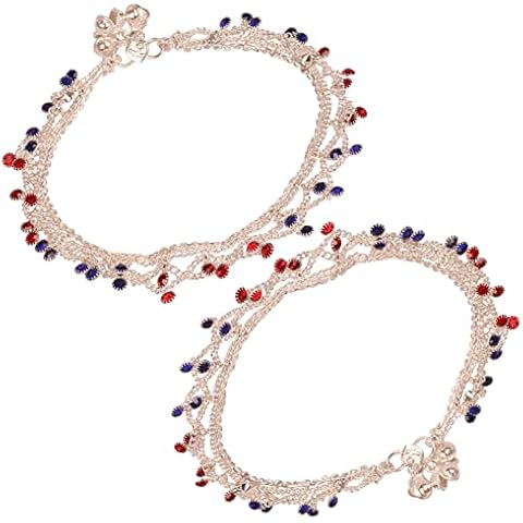 Touchstone Indian Bollywood Tobilleras hechas a mano para mujer Cover