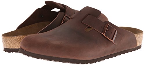 Image of Birkenstock Unisex Boston Soft Footbed, Habana Oiled Leather, 42 N EU