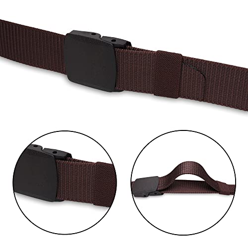 Image of Men's Formal /Causal Automatic Push Lock Nylon Woven Belt Combo Set for Men (OPD-75)