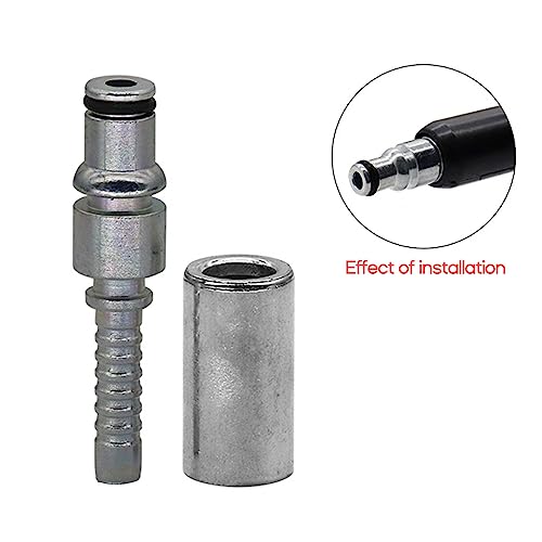 QIXIAMO High Pressure Washer Hose Insert Fittings Car Washer Water Cleaning Hose Pipe Fitting TwistConnector Quick Fixing