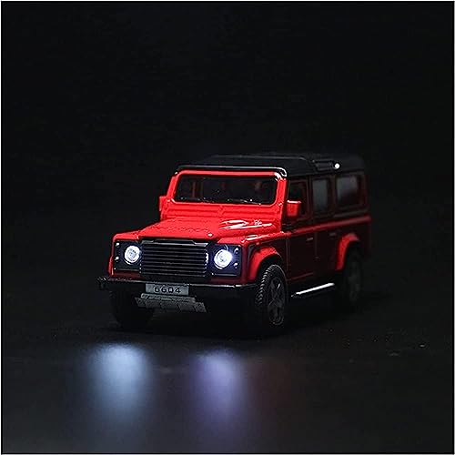 Image of SPITEN Lr Difender Model Car 1:32 Diecast Scale Model Metal Pull Back Toy car for Kids with Openable Doors & Light, Music Toy Vehicle for Kids - Colors as Per Stock