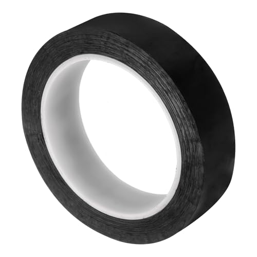 Image of uxcell 1 Rolls Black 1.02 Inch x 72 Yards Polyester Film Electrical Tape PET Tape High Temperature Heat Resistant Tape for Transformer Motor Wire 5S Positioning Logo,26mm x 66m