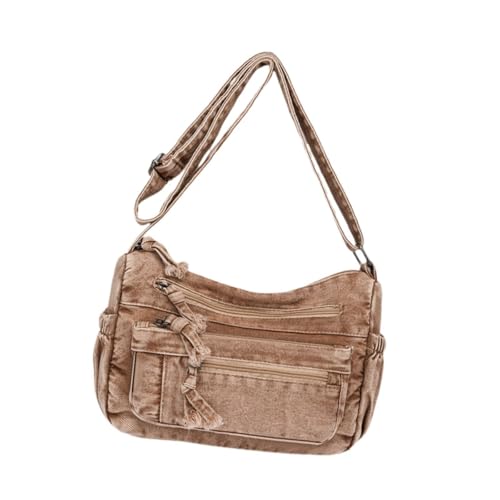 Sac bandoulière en denim résistant pour ranger vos affaires de cours