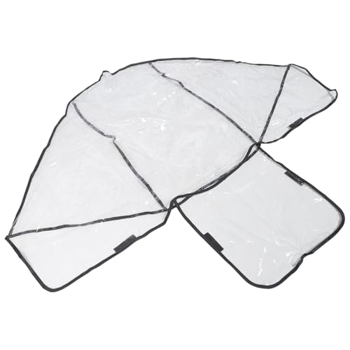 Housse De Pluie Coupe-Vent pour Poussette Double avec Sièges Avant Et Arrière Protection La Pluie Le Vent Insectes